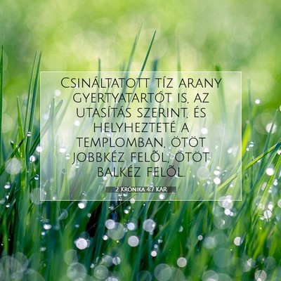 2 Krónika 4:7 KAR Bibliai verskép