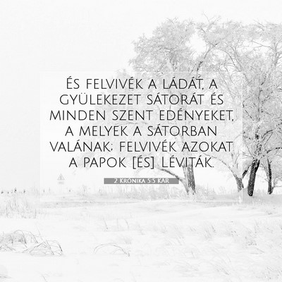 2 Krónika 5:5 KAR Bibliai verskép
