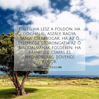 2 Krónika 6:28 KAR Bibliai verskép
