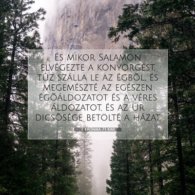 2 Krónika 7:1 KAR Bibliai verskép