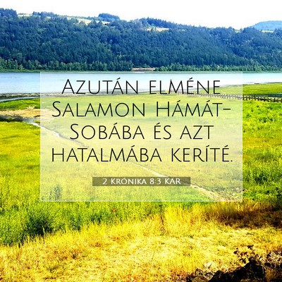 2 Krónika 8:3 KAR Bibliai verskép