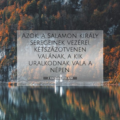 2 Krónika 8:10 KAR Bibliai verskép