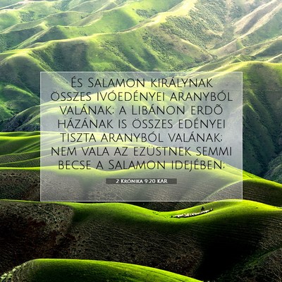 2 Krónika 9:20 KAR Bibliai verskép