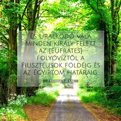 2 Krónika 9:26 KAR Bibliai verskép