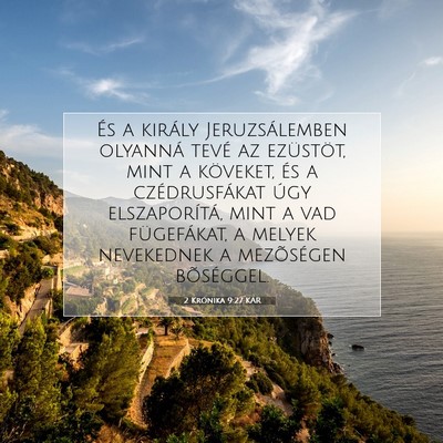 2 Krónika 9:27 KAR Bibliai verskép