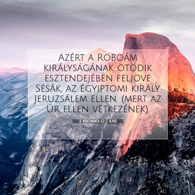 2 Krónika 12:2 KAR Bibliai verskép