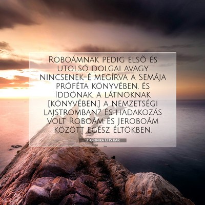 2 Krónika 12:15 KAR Bibliai verskép