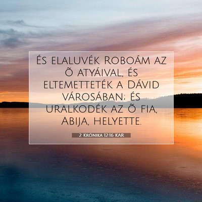 2 Krónika 12:16 KAR Bibliai verskép