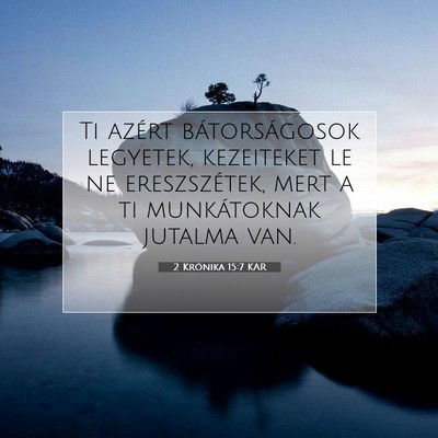 2 Krónika 15:7 KAR Bibliai verskép