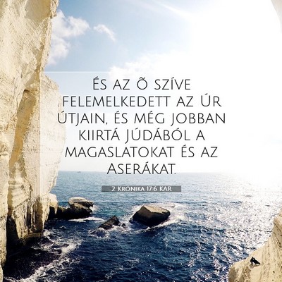 2 Krónika 17:6 KAR Bibliai verskép