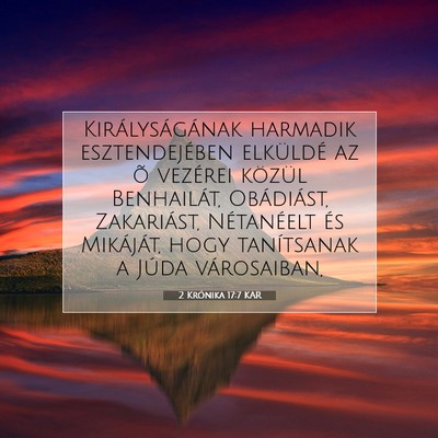2 Krónika 17:7 KAR Bibliai verskép
