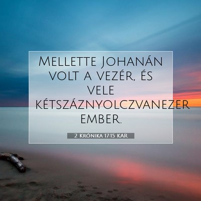 2 Krónika 17:15 Bibliai vers magyarázata