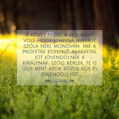 2 Krónika 18:12 KAR Bibliai verskép