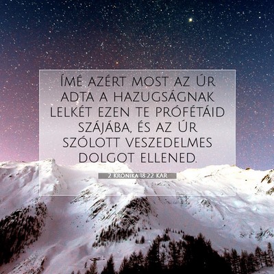 2 Krónika 18:22 KAR Bibliai verskép