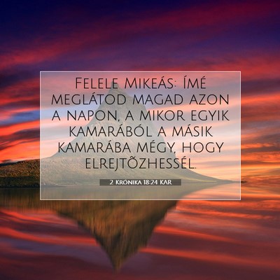 2 Krónika 18:24 KAR Bibliai verskép