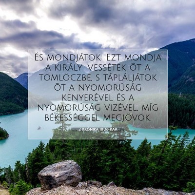 2 Krónika 18:26 KAR Bibliai verskép