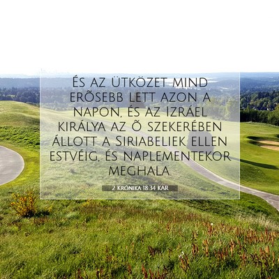 2 Krónika 18:34 KAR Bibliai verskép
