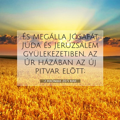 2 Krónika 20:5 KAR Bibliai verskép
