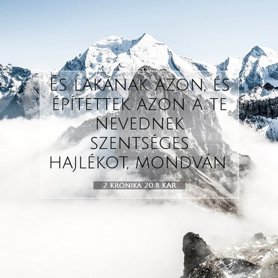 2 Krónika 20:8 KAR Bibliai verskép