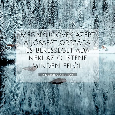 2 Krónika 20:30 Bibliai vers magyarázata