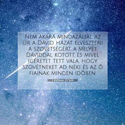 2 Krónika 21:7 KAR Bibliai verskép