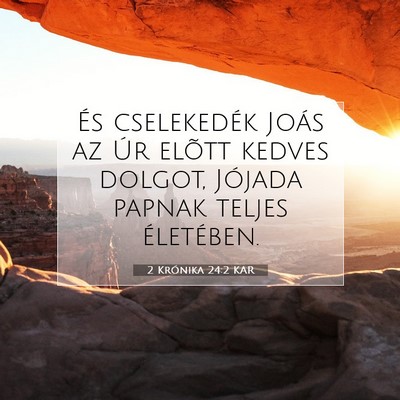 2 Krónika 24:2 KAR Bibliai verskép