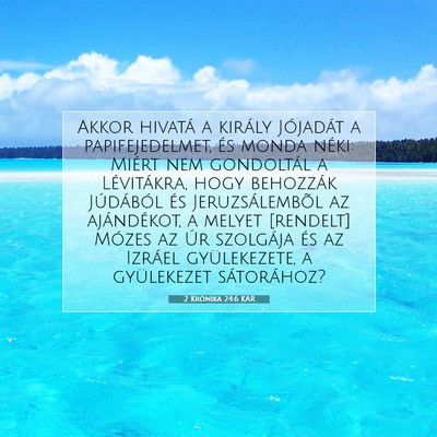 2 Krónika 24:6 KAR Bibliai verskép