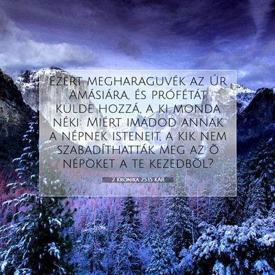 2 Krónika 25:15 Bibliai vers magyarázata