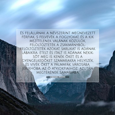 2 Krónika 28:15 KAR Bibliai verskép