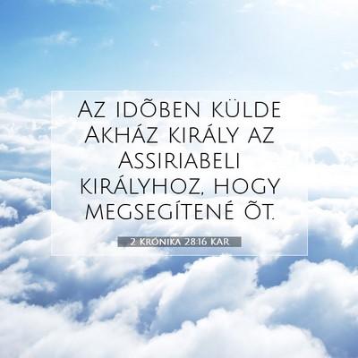 2 Krónika 28:16 KAR Bibliai verskép