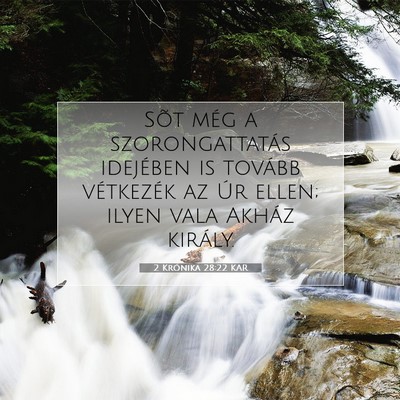 2 Krónika 28:22 KAR Bibliai verskép