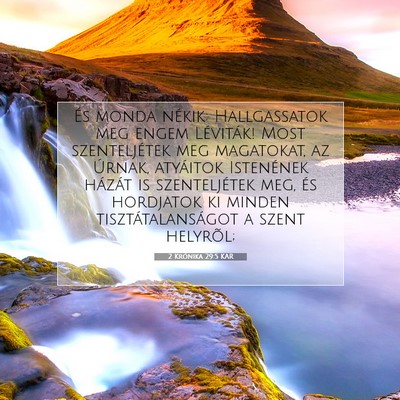 2 Krónika 29:5 Bibliai vers magyarázata