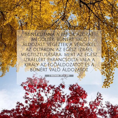 2 Krónika 29:24 Bibliai vers magyarázata