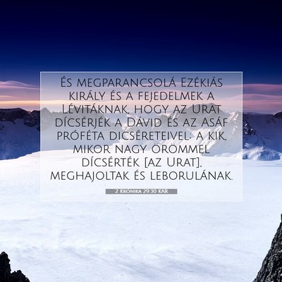 2 Krónika 29:30 KAR Bibliai verskép