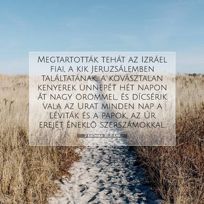 2 Krónika 30:21 KAR Bibliai verskép