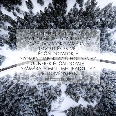 2 Krónika 31:3 Bibliai vers magyarázata