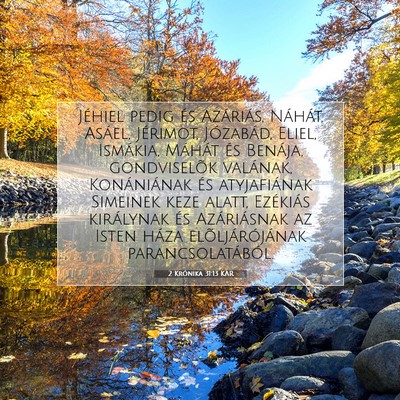 2 Krónika 31:13 Bibliai vers magyarázata