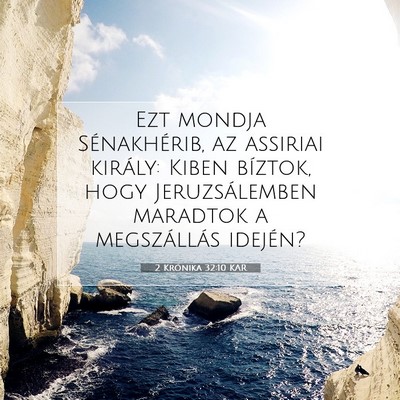 2 Krónika 32:10 KAR Bibliai verskép