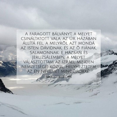 2 Krónika 33:7 KAR Bibliai verskép