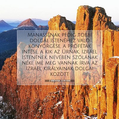 2 Krónika 33:18 KAR Bibliai verskép