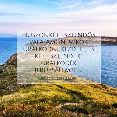 2 Krónika 33:21 KAR Bibliai verskép