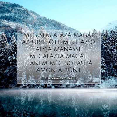 2 Krónika 33:23 KAR Bibliai verskép