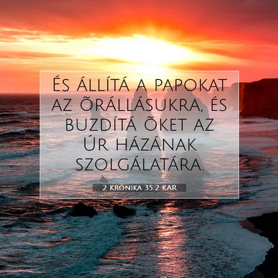 2 Krónika 35:2 Bibliai vers magyarázata