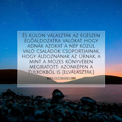2 Krónika 35:12 Bibliai vers magyarázata
