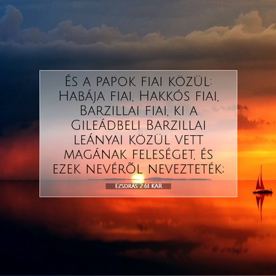 Ezsdrás 2:61 KAR Bibliai verskép
