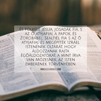Ezsdrás 3:2 KAR Bibliai verskép