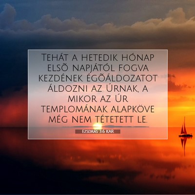 Ezsdrás 3:6 KAR Bibliai verskép