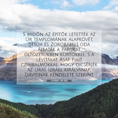 Ezsdrás 3:10 KAR Bibliai verskép