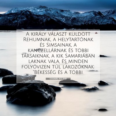 Ezsdrás 4:17 KAR Bibliai verskép