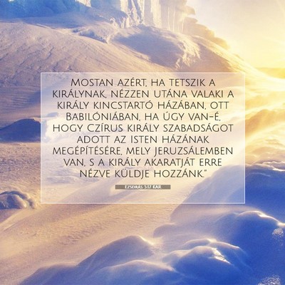 Ezsdrás 5:17 KAR Bibliai verskép